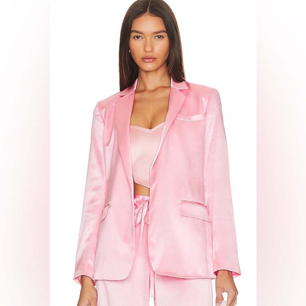 LoveShackFancy Sweet Pink Silk Blazer 🛍️🩷🥰